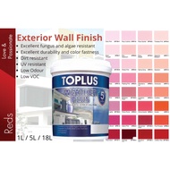 (18L)TOPLUS WEATHER PLUS EXTERIOR WALL PAINT - RED SERIES