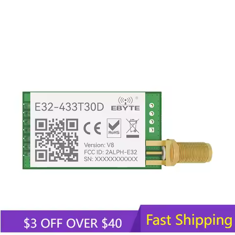 LoRa TXCO 433MHz 1W Module E32-433T30D-V8 LoRa Module Transmitter UART 433T30D Long Range 8km Wirele