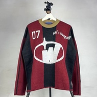 WP Company WP co - Knitwear BOXY Line07 Blue kNIT Unisex/ Sweater Men's & Women's Knitted Sweater WR