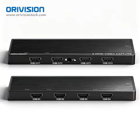 4 In 1 Out HDMI Video Capture Card 4K60 USB3.0 Game Capture Card for Multi-Camera Production