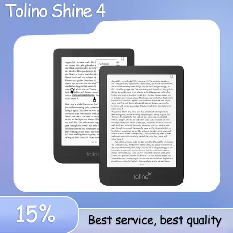 Original Tolino Shine 4 Ebook reader 6inch 16G with Smartlight Waterproof Electronic book reader Pro