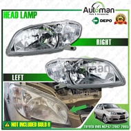 DEPO Toyota Vios NCP42 2003 - 2005 Front Headlamp Head Lamp Light Left Right (No Bulb)