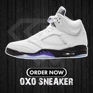 Pure Original White Purple Air A/J 5 Dark Concord DD0587-141 AJ5 Basketball Shoes