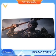 [UTnus9ddL] Black Myth Game Mouse Pad Large Mousepad Computer Game Keyboard Rubber Anti-Slip Mice Ma