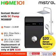 Mistral Electric Instant Water Heater with DC Pump MSH88P *with no installation*