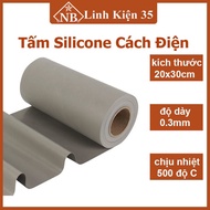 Heat-resistant insulating silicone mat 200x300x0.3mm maximum temperature 500C/932F