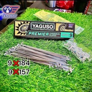 ซี่ลวด ล้อมอเตอร์ไซต์ YAGUSO แท้ ชุบ เหนียวทน 157 184