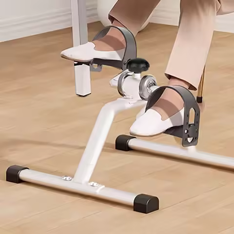 Mini Foldable Arm Leg Exercise Bike with Adjustable Resistance Under Desk Bike Cycle Pedal Exerciser