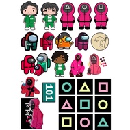 Squid game sticker SQUID GAME many models/ squid game sticker SQUID GAME 0399