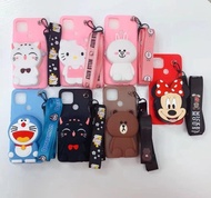 Case Karakter Disney Dompet + Tali Vivo V17 Pro