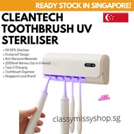 🇸🇬 CLEANTECH Toothbrush UV Steriliser Disinfection Box – UV Toothbrush Holder, Automatic Toothbrush 