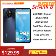 BGXDF Blackview SHARK 8 สมาร์ทโฟน 6.78 "2.4K จอแสดงผล 16GB + 128GB / 256GB 64MP กล้อง G99 Android 13 มือถือ Dual 4G SIM โทรศัพท์มือถือ HYSEH