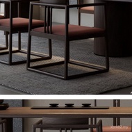 North American Solid Wood Tea Room Aesthetics Furniture Tea Table Zen Song Style Foshan Black Walnut