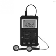 Toho Kiboule HRD-103 AM FM 2-band digital radio portable stereo receiver pocket radio with headset LCD battery cable
