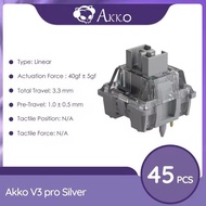 AKKO V3 Pro Cream Black/V3 Pro Lavender Purple/V3 Pro Silver Switch Linear/Paragraph 5-Pin Mechanica