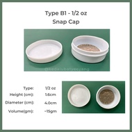100pcs Ointment Box | Cream Container | Bekas Tester | Krim Jar | Cosmetics (1/8oz {5G}|1/4oz {10g}|