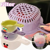 2IN1 Double Layer Vegetable Fruit Basket Multifunctional Dopamine Kitchen Colander Household Stackab