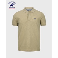 Beverly Hills Polo Club Men`s Cotton Blended Jacquard Polo Shirt in Oak 25SDN1638AJQ