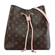 Louis Vuitton LV M44022 Neonoe 經典老花肩斜水桶包.粉