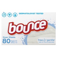 Bounce Dryer Sheets, Free & Gentle, 80 Count