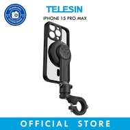 TELESIN MagSafe Magnetic Bicycle/Motorcycle Handlebar Bracket Mount for iPhone 15 Pro MAX P3-MPH-02