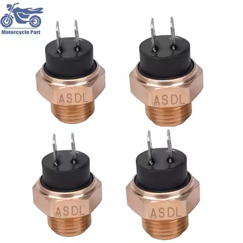 1/2/4Pcs Motorcycle Engine Parts Water Radiator Fan Thermostat Detect Switch Temperature Sensor For