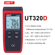UNI-T UT320A/UT320D Miniช่องContactเครื่องวัดอุณหภูมิK/J Thermocouple ProbeการเลือกLCD Backlightอุณห
