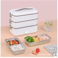 【LT】110V台灣專用三層保溫電熱飯盒 蒸煮加熱飯盒 插電保溫電飯盒