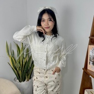 READY - - COQUETTE BOW KNIT TOP - KNIT CARDIGAN - KOREAN CARDIGAN - Y2K CARDIGAN - KOREAN STYLE - Y2