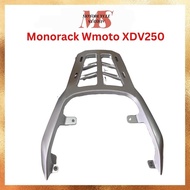 Wmoto XDV250i Mono Rack SILVER, XDV250 Top Rack, Original Monorack XDV CAST IRON