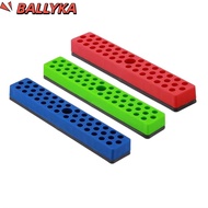 BALLYKA Screwdriver Bit Storage Organizer, 43 Holes Solid Color Magnetic Hex Bit Holder Organizer, S