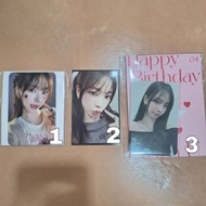 Photocard aespa karina birthday ctmi benefit 100k won point sticker
