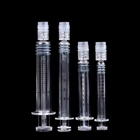 1ml/2.25ml/3ml/5ml Empty Syringe Luer Lock Syringe Borosilicate Glass Prefillable Syringe