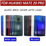 NEW Replacement Battery Back Cover Housing Case With Adhesive Sticker Camera Glass Lens For Huawei Mate 20 Pro +  LOGO
