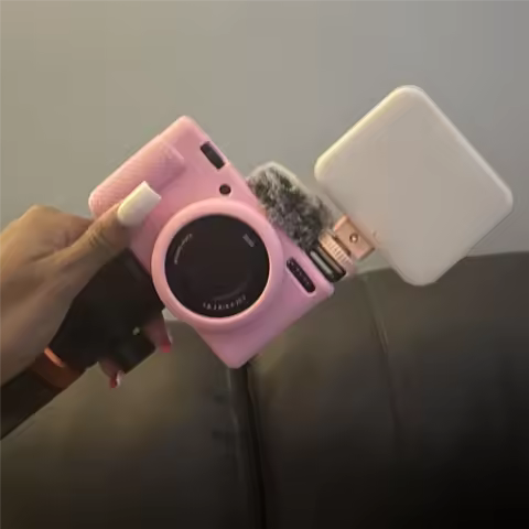 GW-Camera Case Protector For Sony ZV-1F ZV-1 II ZV-1M2, Silicone Camera Protective Cover Pink