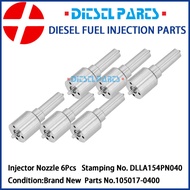 6Pcs Fuel Injector Nozzle DLLA154PN040  NP-DLLA154PN040 105017-0400 for ISUZU Forward 4BG1 4BG1T 6BG