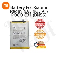 COMPATIBLE BATTERY FOR XIAOMI PHONE REDMI 9A / REDMI 9C / REDMI A1 / POCO C31 ( BN56 ) 5000 MAH BATE