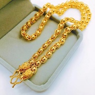 เวียดนามสร้อยทองทรายผู้ชายชุบทอง24K ไทยโซ่ปลอมเครื่องประดับ999สีคงทน Xiangmai