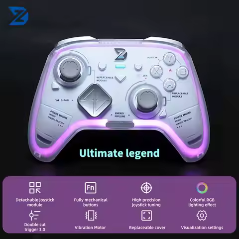 ZD Ultimate Legend Gamepad U28 with 1500mah Battery Hall ＆ Micro Trigger Switch Tri-Mode Connection 
