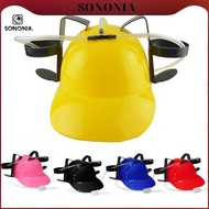 [SONONIA] Novelty Drinking Helmet Guzzler Drinking Helmet Drinker Favor Hat Can Holder Camo Green