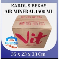 1500 Ml MINERAL Water Used Cardboard, Size 35 x 23 x 33 Cm