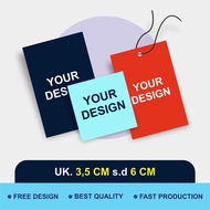 3x4.5cm souvenir card | 3.5x3.5cm | 4.5x4.5cm | 4x5cm | 4x6cm | Hangtag | Hamper card | Label label