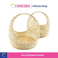 Charisma Rattan Ring Basket - Rattan Handle Basket Rattan Parcel Basket/ Rattan Hampers Basket/