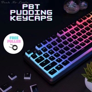 [KL Ready Stock] Pudding Keycaps PBT Double Shot Injection Keycap Mechanical Keyboard Doubleshot 104