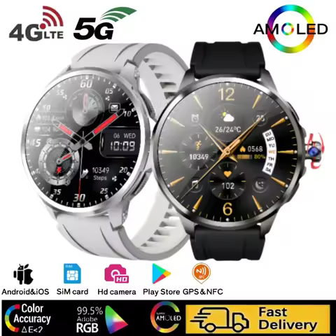 H19 4G LTE Smart Watch: 32GB+256GB, 900W Rotating Camera, GPS, WiFi, Google Play Store Support, Andr