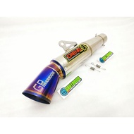 ▤Canister conical daeng sai4 GP warrior big tip exhaust stainless 51mm