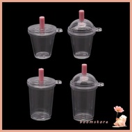 Boom 10 Pcs Set Miniature Coffee Cups with Lids for Keychain Dollhouse Collectible