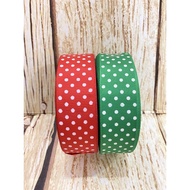 Polka Dot Ribbon / Gift Ribbon / Christmas Ribbon / Souvenir Ribbon / Cloth Ribbon / Hampers Ribbon 