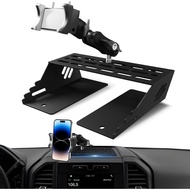 360° F150 Phone Mount, Full Metal Base No Punching Required, F250 Phone Mount with Storage Function 