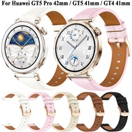 18mm Leather Strap For Huawei Watch GT5 Pro 42mm Smart Bracelet Replacement GT 5 4 41MM Wristband gi